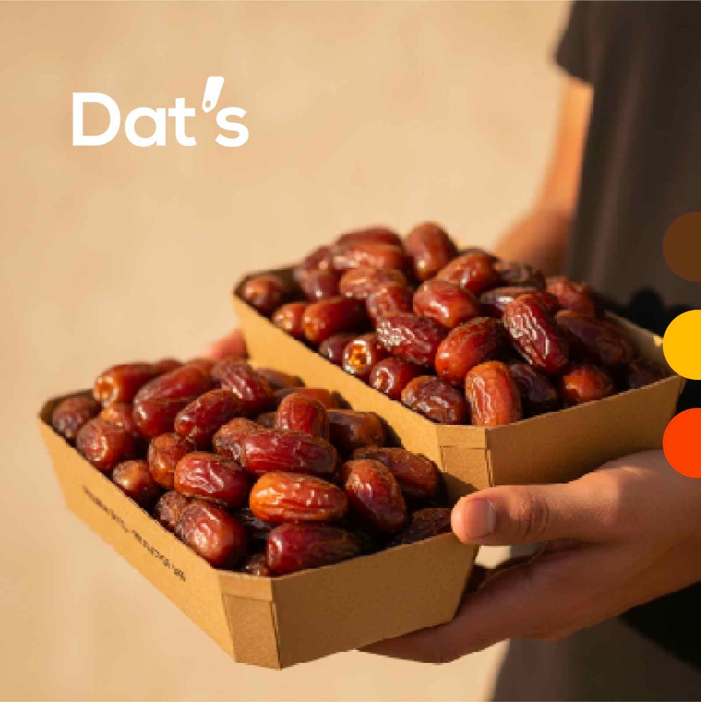 Logo Dat's — identité, palette et mise en situation, Djan Studio