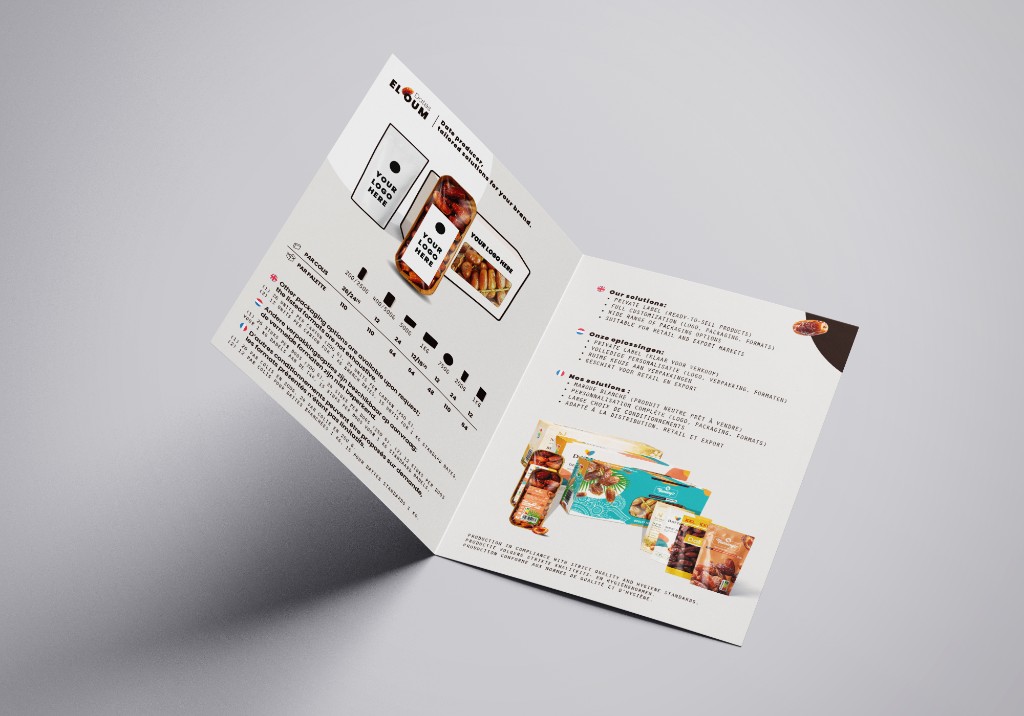 Dépliant — pages intérieures, offre et formats