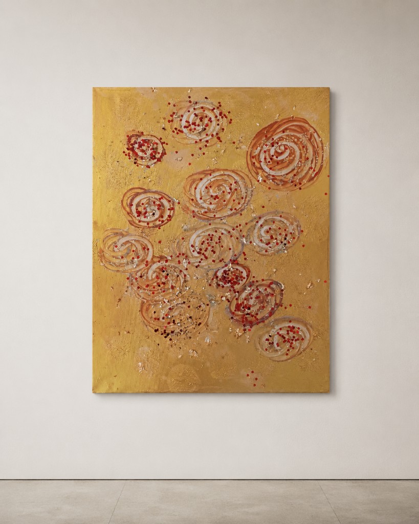 Peinture de Gülen Y. sur mur blanc — photo Djan Studio