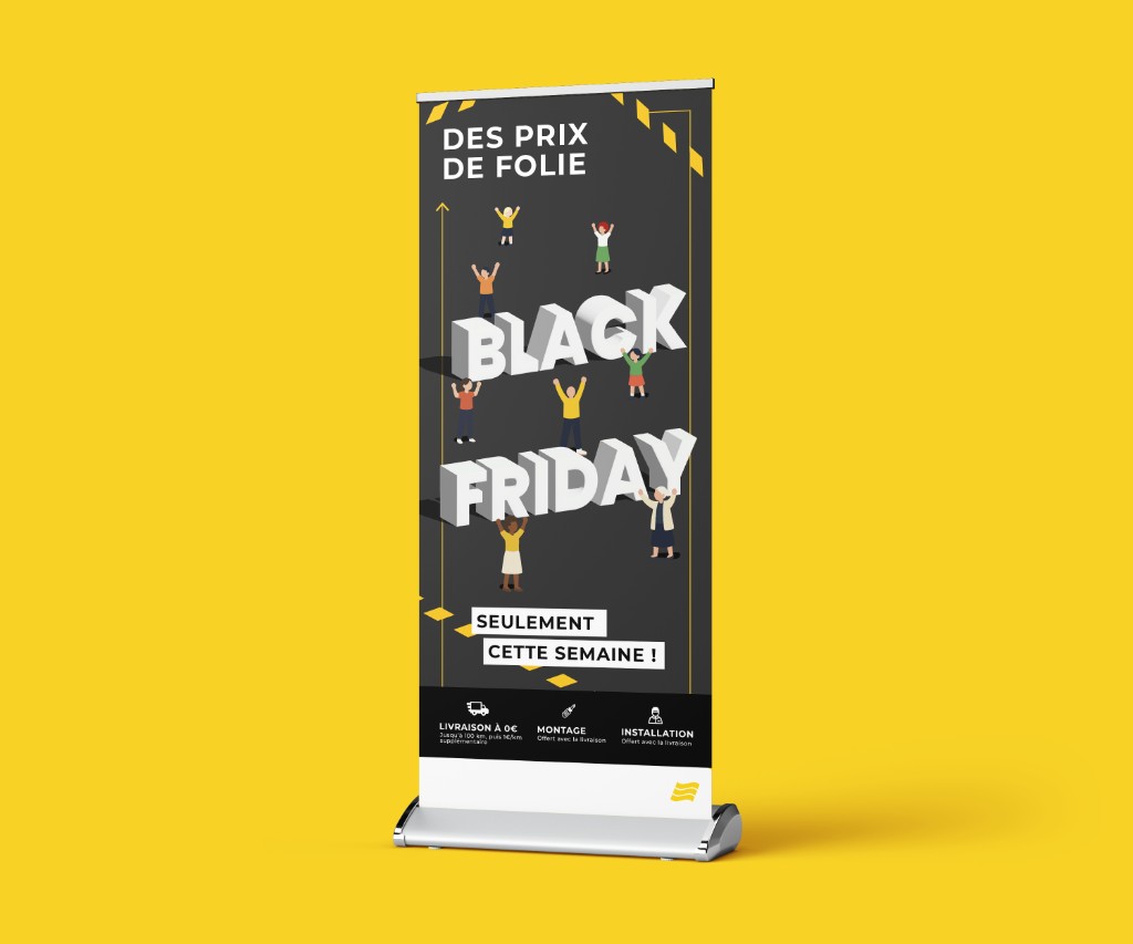 Roll-up — promotion Black Friday retail ameublement, Djan Studio
